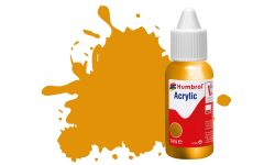 Humbrol Acrylic Dropper Bottles 14ml - Metallic - Brass