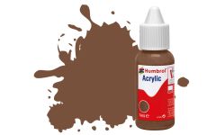 Humbrol Acrylic Dropper Bottles 14ml - Matt - Chocolate