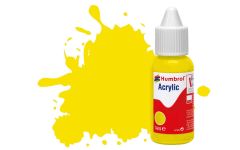 Humbrol Acrylic Dropper Bottles 14ml - Matt - Lemon