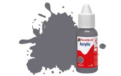 Humbrol Acrylic Dropper Bottles 14ml - Satin - Extra Dark Sea Grey