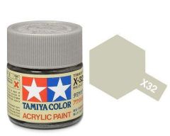 Tamiya Acrylic Gloss Paint (10ml) - Titanium Silver