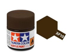 Tamiya Acrylic Flat Paint (10ml) - Flat Brown