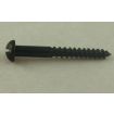 Steel Roundhead Screws - Japanned - 8 x 1 1/4"