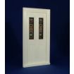 Stained Glass Victorian Small Front Door for 1/12 Scale Dolls House
