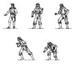 5 Metal Sailors 22mm