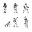 6 Metal Sailors 25mm