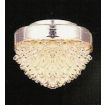 12V Silver Glass Ceiling Lamp for 12th Scale Dolls House