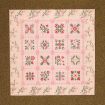 Pink Patchwork Rug or Blanket for 12th Scale Dolls House
