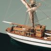 Occre 1/65 Scale Aurora Brig Model Kit
