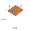 Aedes Ars Red Tile 24 x 24 x 3 (Pack of 25 Tiles)