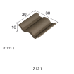 Aedes Ars Flemmish Black Roof Tile 30 x 30 x 10 (Pack of 25 Tiles)