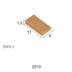 Aedes Ars Small Red Tile 6 x 11 x 1.5 (Pack of 300 Tiles)