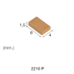 Aedes Ars Extra Small Red Tile 4 x 8 x 1.5 (Pack of 700 Tiles)