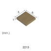 Aedes Ars Small Black Tile 5 x 6 x 1 (Pack of 300 Tiles)