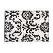Black and White Modern Rug for 12th Scale Dolls House