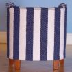 Blue/White Stripe Tub Chair for 12th Scale Dolls House