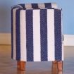 Blue/White Stripe Tub Chair for 12th Scale Dolls House