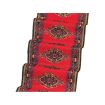 Red Motif Stair Carpet for 12th Scale Dolls House