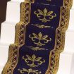 Navy With Gold Detailing Stair Carpet for 12th Scale Dolls House