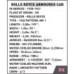 Cobi 1/35 Scale Rolls Royce Armoured Car Model Kit