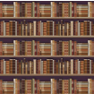 Traditional Bookcase Wallpaper for 12th Scale Dolls House