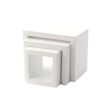 Modern White Nest of Tables for 12th Scale Dolls House