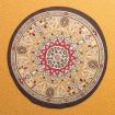 Victorian Circular Hearts Rug for 12th Scale Dolls House
