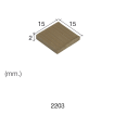 Aedes Ars Black Tile 15 x 15 x 2 (Pack of 150 Tiles)