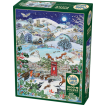 Cobble Hill Village On Winter Night 1000 Piece Jigsaw