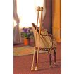 Pair of Natural Curtain Poles for 12th Scale Dolls House