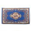 Blue Floral Cameo Rug for 12th Scale Dolls House
