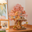 Rolife Sakura Tree House DIY Wooden Model Kit