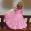 Ornamental Lady in Cerise for 12th Scale Dolls House