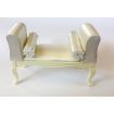 George III Cream Window Seat for 12th Scale Dolls House