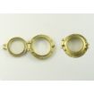 Brass Effect Portholes with Caps Packs of 10 for Scale Model Ship Kits
