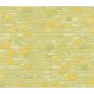 Yellow Cotswold Stone External Wallpaper for 12th Scale Dolls House