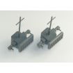 Radar and Range Finder 39 x 45mm Pack of 2 - for Scale Model Ship Kits