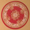 Rich Red Circular Rug 150mm for 12th Scale Dolls House