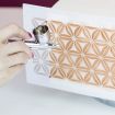 Cassie Brown Geometric Flowers 2 Part Stencil