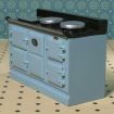 Light Blue Aga Style Stove for 12th Scale Dolls House