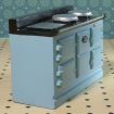 Light Blue Aga Style Stove for 12th Scale Dolls House