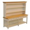 Large Dresser with Lower Shelf White / Pine for 12th Scale Dolls House