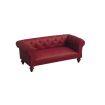 Classic Red Chesterfieldfor 12th Scale Dolls House