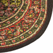 Red Small Oval Carpet for 12th Scale Dolls House