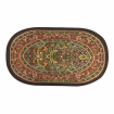 Red Small Oval Carpet for 12th Scale Dolls House