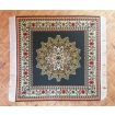 Square Carpet Black for 12th Scale Dolls House