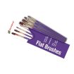 Humbrol Flat Brush Pack Sizes 3,5,7,10mm
