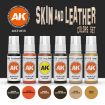 AK Interactive Skin and Leather Colours Paint Set