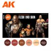 AK Interactive Flesh and Skin Colours Paint Set