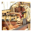 Artesania Latina 1/90 Scale San Francisco II w/ Metal Figures Model Kit
